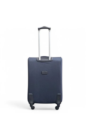 Infinity Luggage Navy Soft Shell Lightweight  Nylon Suitcase