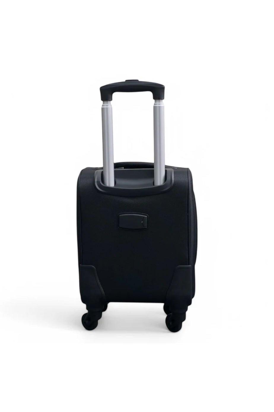 Infinity Luggage Black Soft Shell Lightweight Underseat Nylon Suitcase