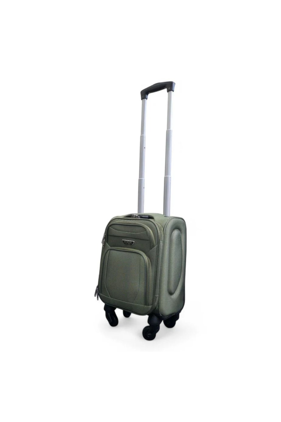 Infinity Luggage Khaki Soft Shell Lightweight Underseat Nylon Suitcase