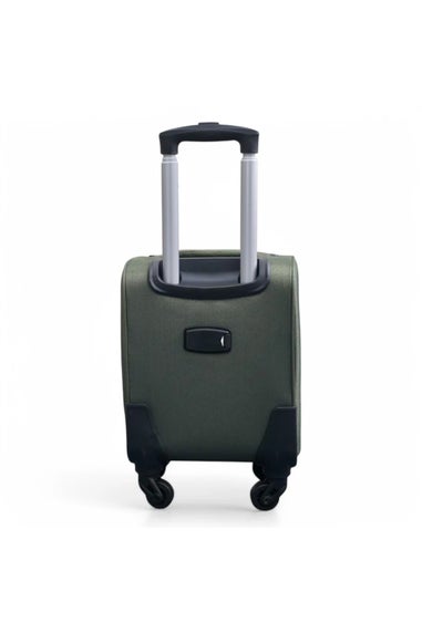 Infinity Luggage Khaki Soft Shell Lightweight Underseat Nylon Suitcase