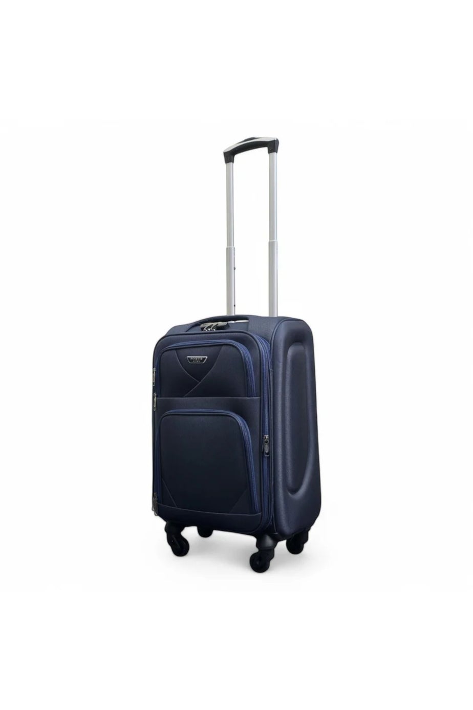 Infinity Luggage Navy Expandable Soft Shell Cabin Suitcase
