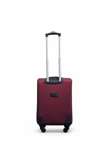 Infinity Luggage Wine Expandable Soft Shell Cabin Suitcase