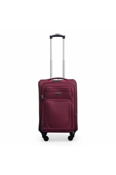 Infinity Luggage Wine Expandable Soft Shell Cabin Suitcase