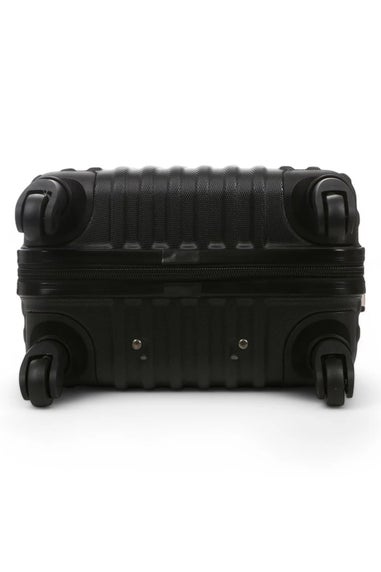 Infinity Luggage Black Hard Shell ABS  Suitcase
