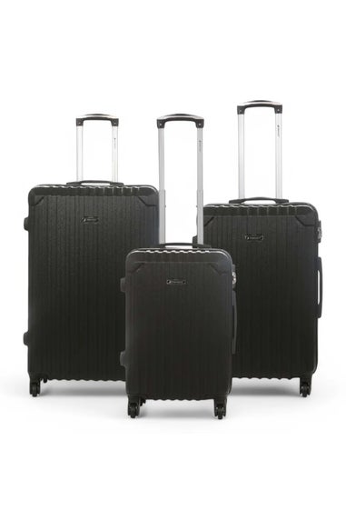 Infinity Luggage Black Hard Shell ABS  Suitcase