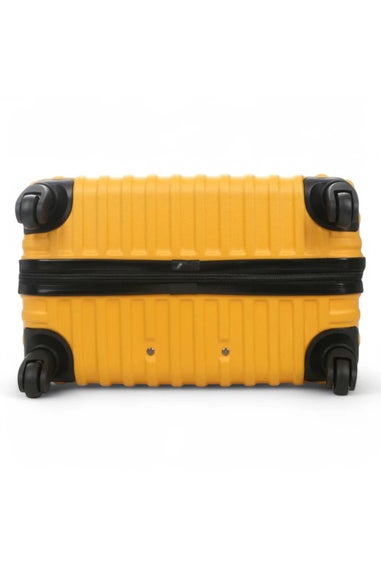 Infinity Luggage Yellow Hard Shell ABS Suitcase