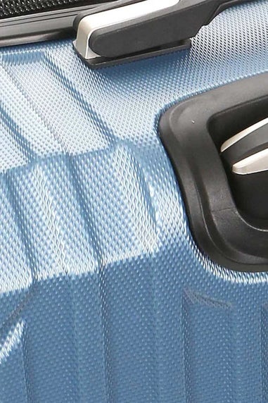 Infinity Luggage Blue Hard Shell ABS Suitcase