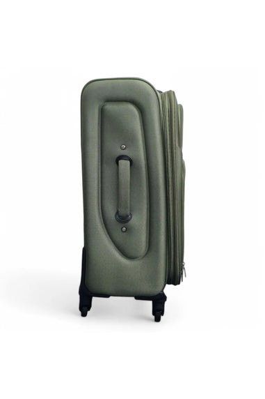 Infinity Luggage Khaki Soft Shell Lightweight  Nylon Suitcase Set