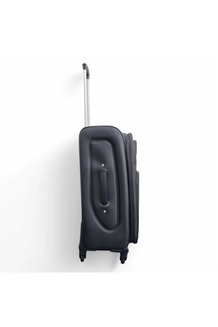 Infinity Luggage Black Soft Shell Lightweight  Nylon Suitcase Set