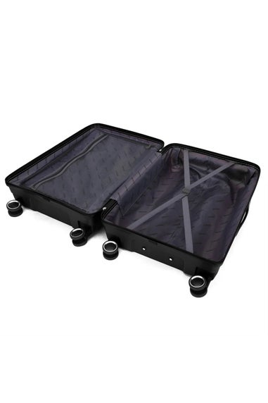 Infinity Luggage Black Hard Shell Suitcase TSA Travel