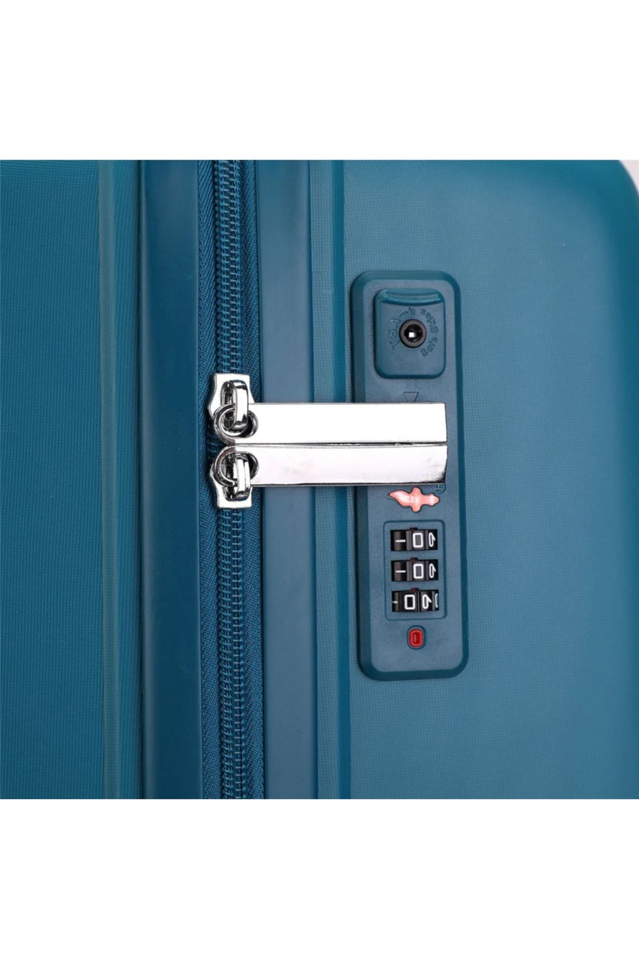 Infinity Luggage  Blue Hard Shell Teal Suitcase TSA Travel