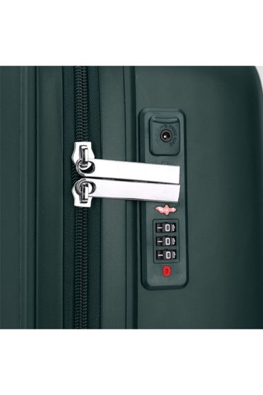 Infinity Luggage Green Hard Shell Suitcase TSA Travel