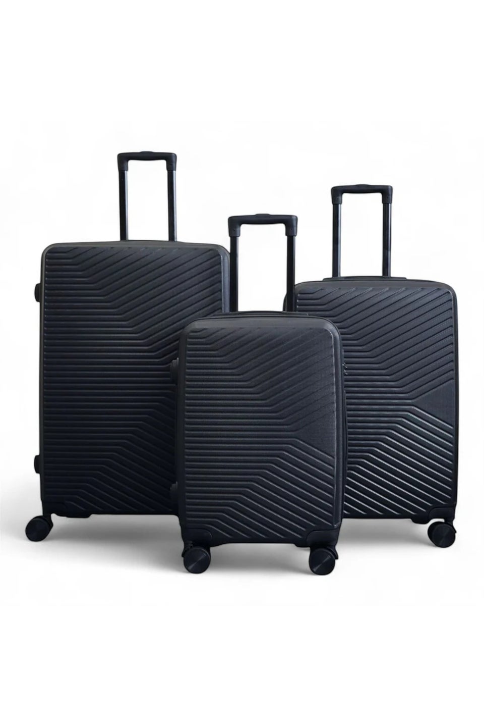 Infinity Luggage Black Hardshell Robust Suitcases