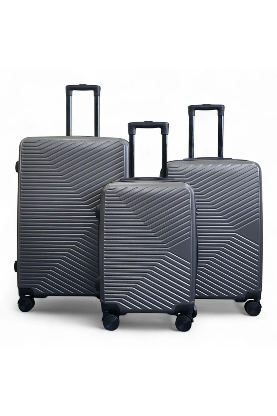 Infinity Luggage Grey Hardshell Robust Suitcases