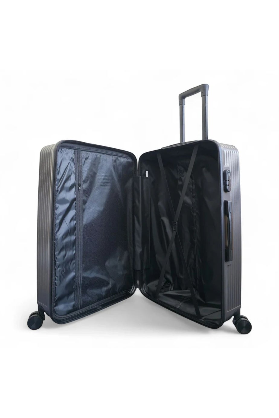 Infinity Luggage Grey Hardshell Robust Suitcases