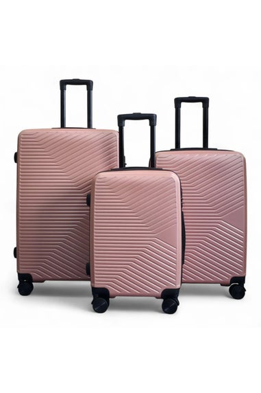 Infinity Luggage Rose Gold Hardshell Robust Suitcases