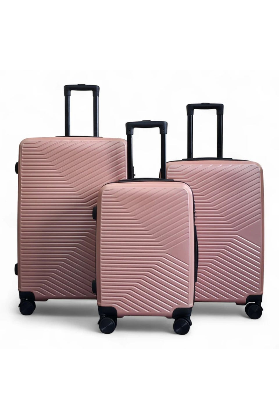 Infinity Luggage Rose Gold Hardshell Robust Suitcases