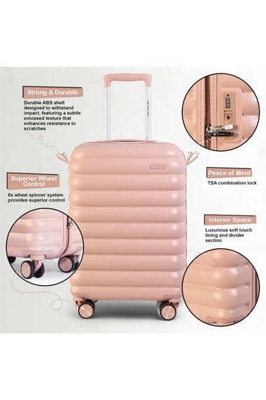 Infinity Luggage Pink Hard Shell Cabin TSA Secure