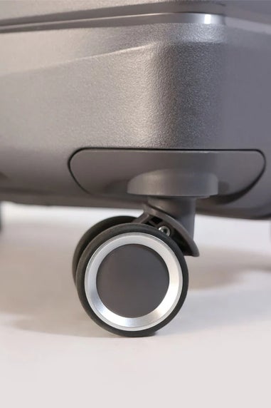 Infinity Luggage Grey Hard Shell TSA Smoke Strong Suitcase