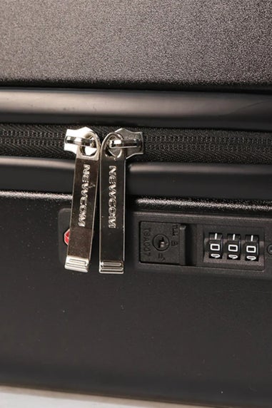 Infinity Luggage Black Hard Shell Cabin TSA Secure TSA Secure