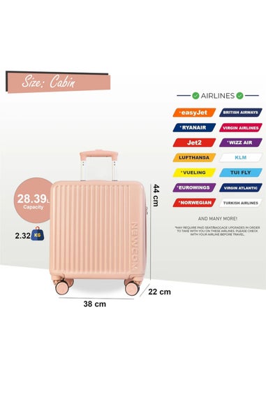 Infinity Luggage Pink Hard Shell Cabin TSA Secure