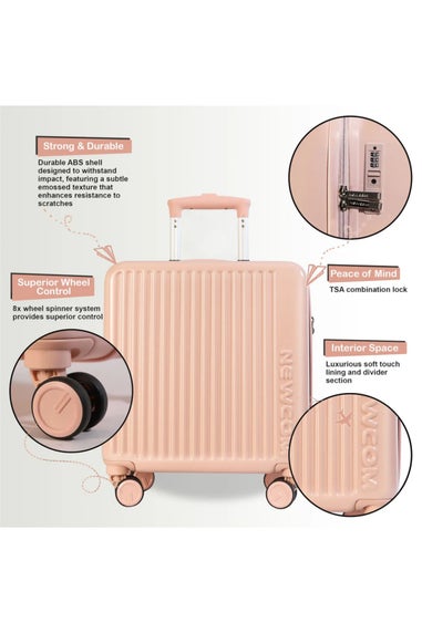 Infinity Luggage Pink Hard Shell Cabin TSA Secure