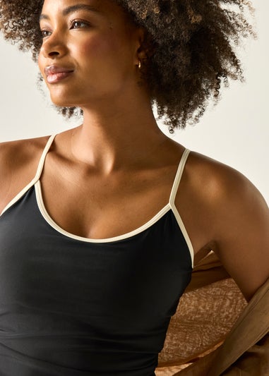 Regatta Black Kyra Tummy Control Tankini Top