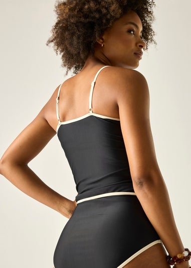 Regatta Black Kyra Tummy Control Tankini Top