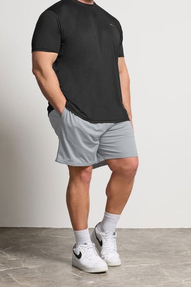 BadRhino Light Grey Lightweight Mesh Shorts
