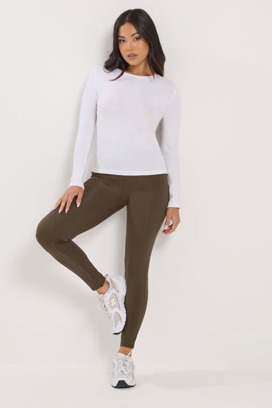 PixieGirl Petite 2 Pack Chocolate Brown & Black Leggings