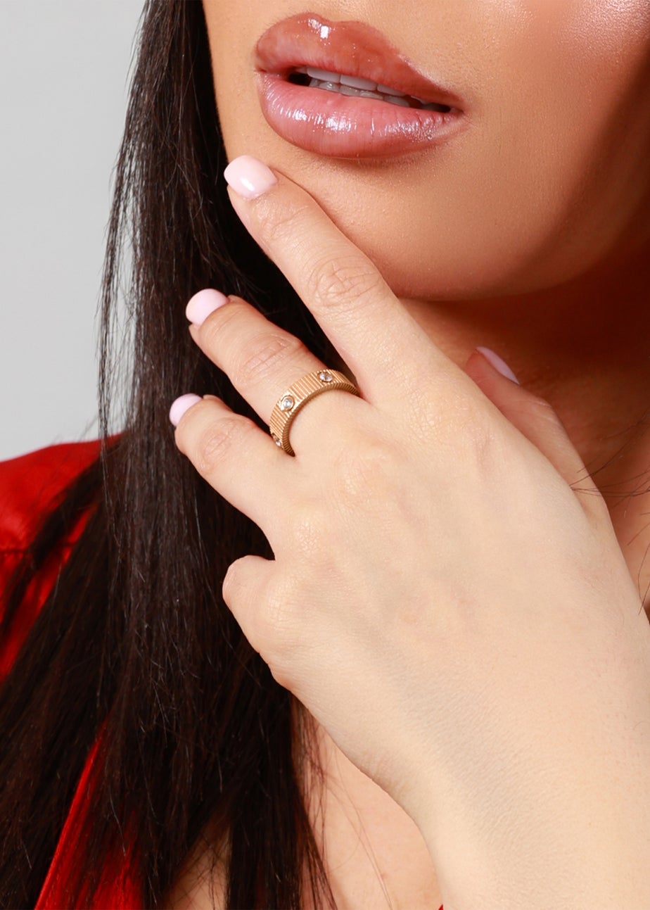 Say It With Rose Gold Love Ring - Small