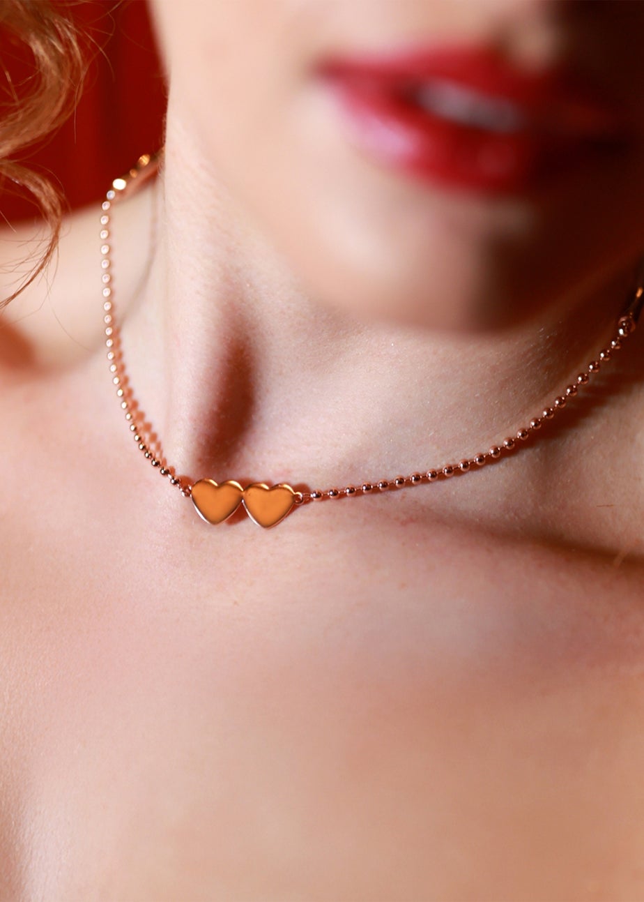 Say It With Rose Gold Detachable Choker Necklace Set