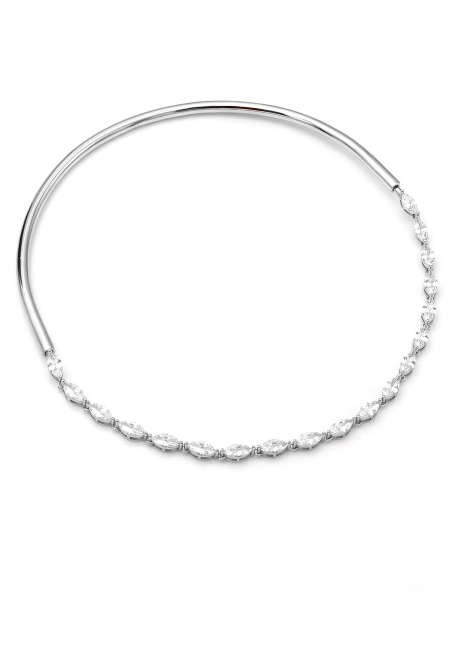 Say It With Silver Detachable Choker Necklace Set