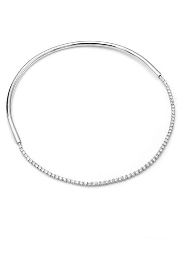 Say It With Silver Detachable Tennis Choker Necklace