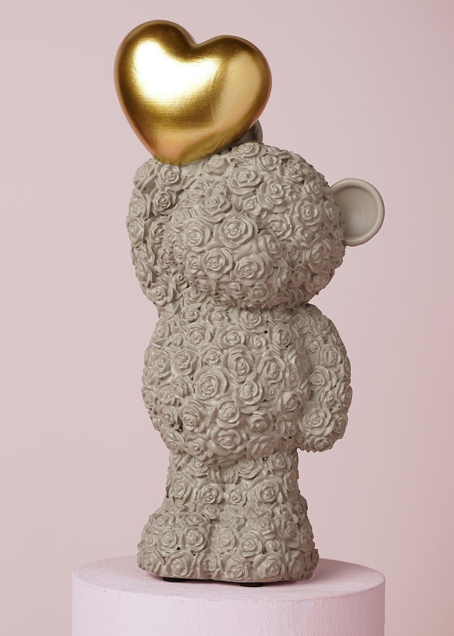 Love Is Sweet Grey Bear With Heart