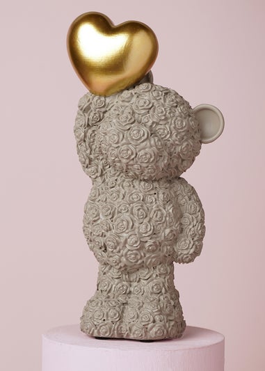 Love Is Sweet Grey Bear With Heart