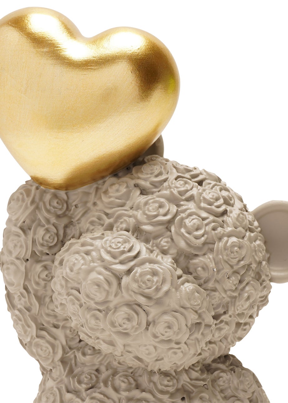 Love Is Sweet Grey Bear With Heart