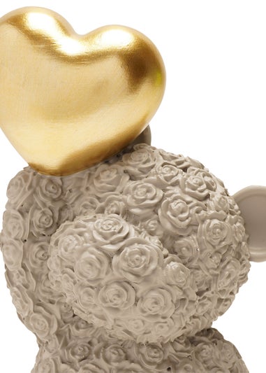 Love Is Sweet Grey Bear With Heart