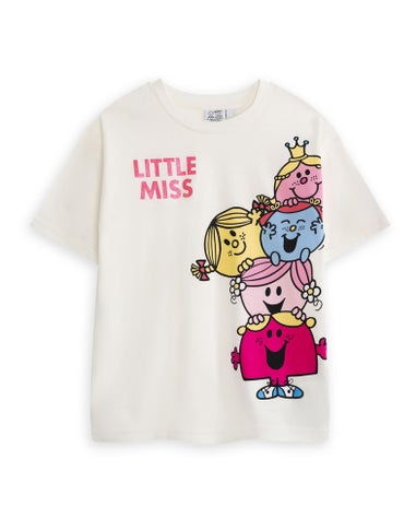 Vanilla Underground Mr. Men & Little Miss Girls Multicoloured T-Shirts (2-8 Years) - Pack of 3