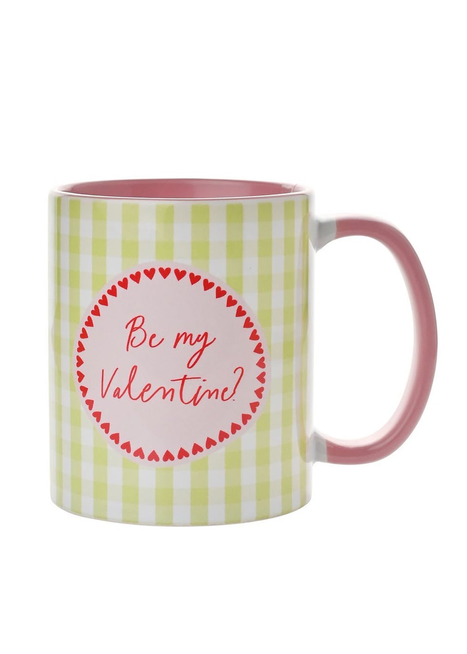 The Seasonal Gift Co. Love Is Sweet Pink Handled 11oz Mug Be My Valentine