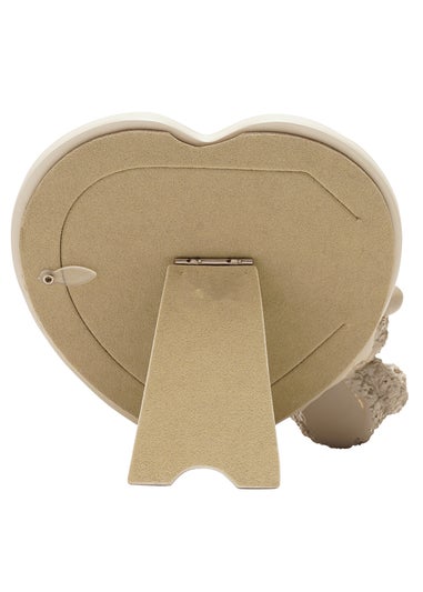 The Seasonal Gift Co. Love Is Sweet White Heart Photo Frame 4" x 4" Baby Bear