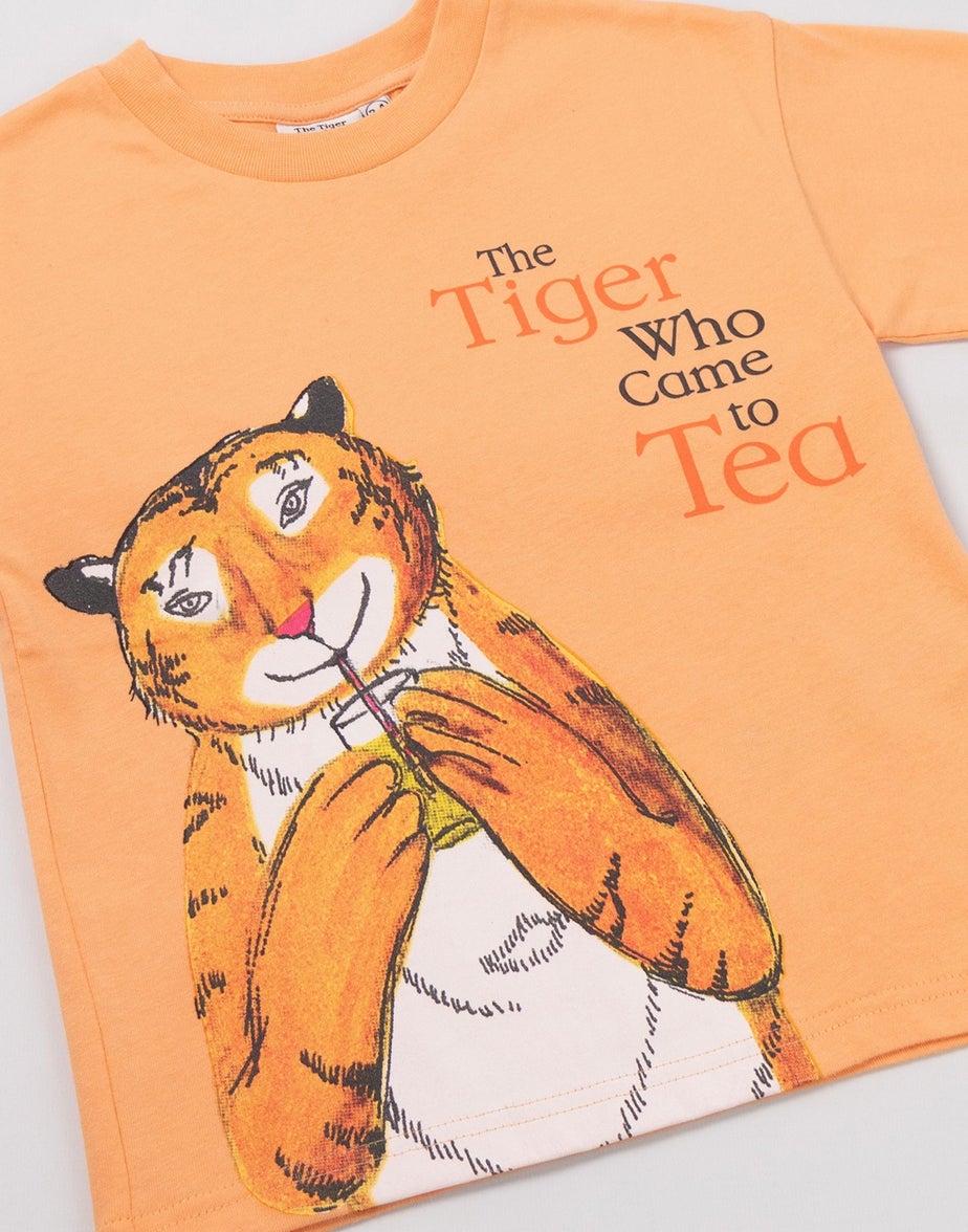 Vanilla Underground The Tiger Who Came To Tea Boys Orange T-Shirt (12 mnths - 5 years)