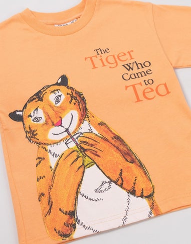 Vanilla Underground The Tiger Who Came To Tea Boys Orange T-Shirt (12 mnths - 5 years)