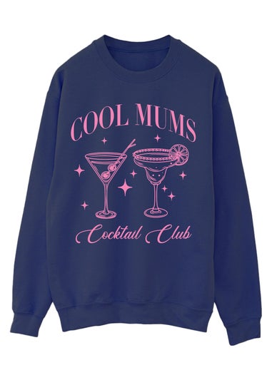Spiral Galaxy Mother's Day Cool Mums Club Navy Blue Graphic Sweatshirt