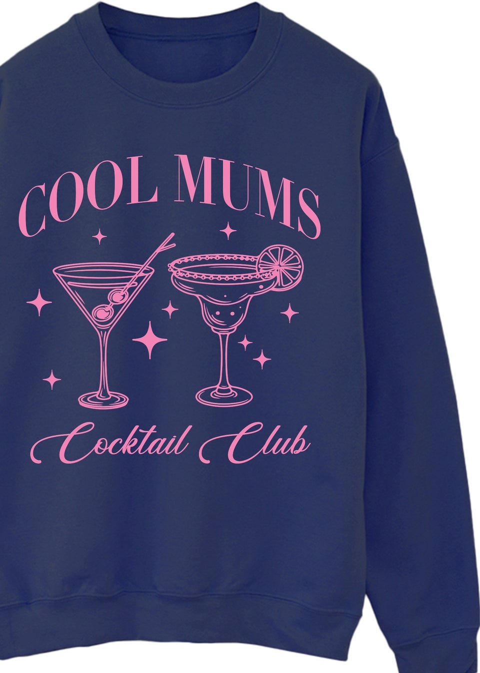 Spiral Galaxy Mother's Day Cool Mums Club Navy Blue Graphic Sweatshirt