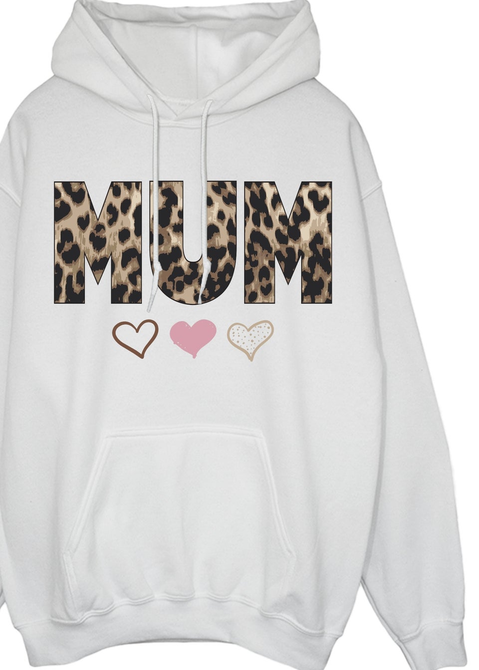 Spiral Galaxy Mother's Day Mum 3 Hearts White Graphic Hoodie