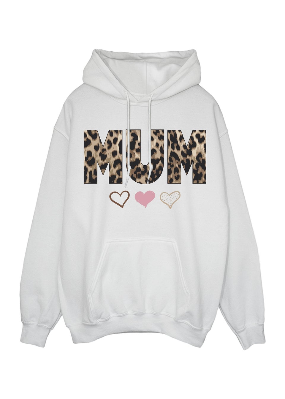 Spiral Galaxy Mother's Day Mum 3 Hearts White Graphic Hoodie