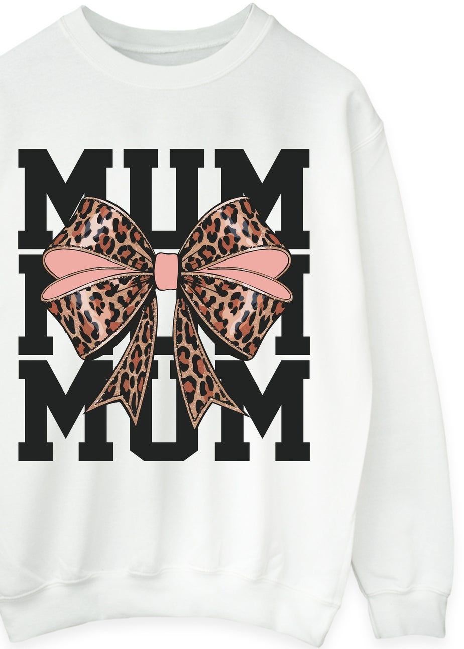 Spiral Galaxy Mother's Day Mum Ribbon White Graphic Sweatshirt