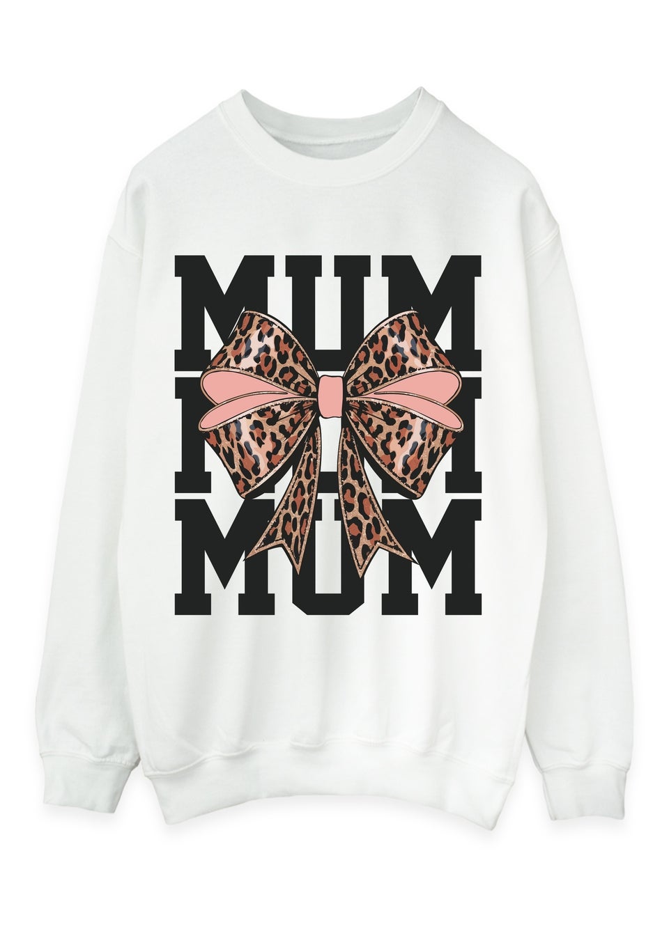 Spiral Galaxy Mother's Day Mum Ribbon White Graphic Sweatshirt