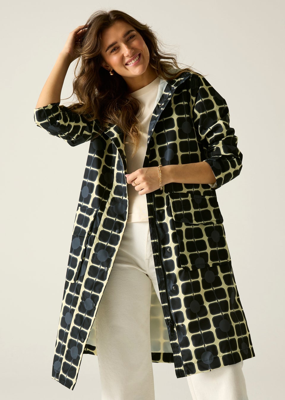 Regatta Giant Poppy Mono Orla Longer Waterproof With Isotex Stretch Jacket